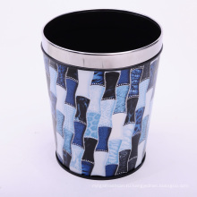 PU Bamboo Pattern Tapered Open Top Dustbin для отеля / комнаты для гостей (A12-1904W)